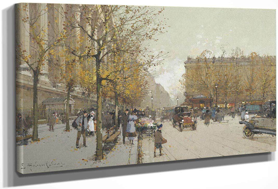 La Madeleine 2 By Eugene Galien Laloue Fine Art Print