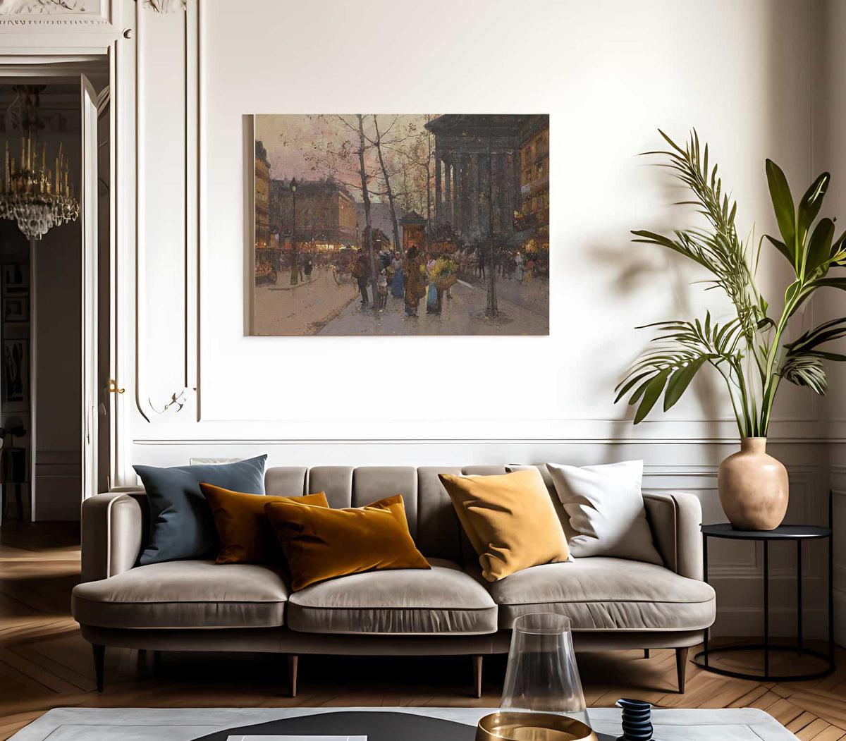 La Madeleine 3 By Eugene Galien Laloue Fine Art Print