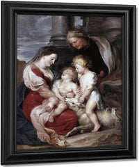 La Mare De Deu I El Nen Amb Santa Isabel I Sant Joanet Cap A 1618 By Peter Paul Rubens Fine Art Print