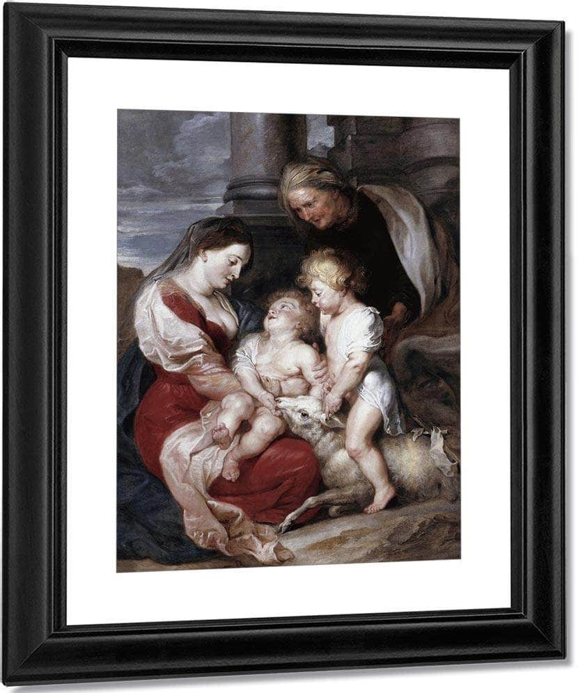 La Mare De Deu I El Nen Amb Santa Isabel I Sant Joanet Cap A 1618 By Peter Paul Rubens Fine Art Print