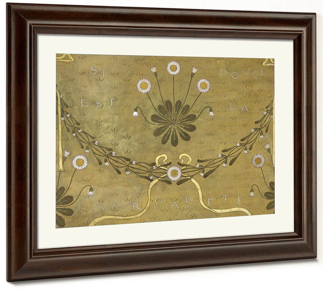 La Margarete Wallpaper Design By William Morris Fine Art Print