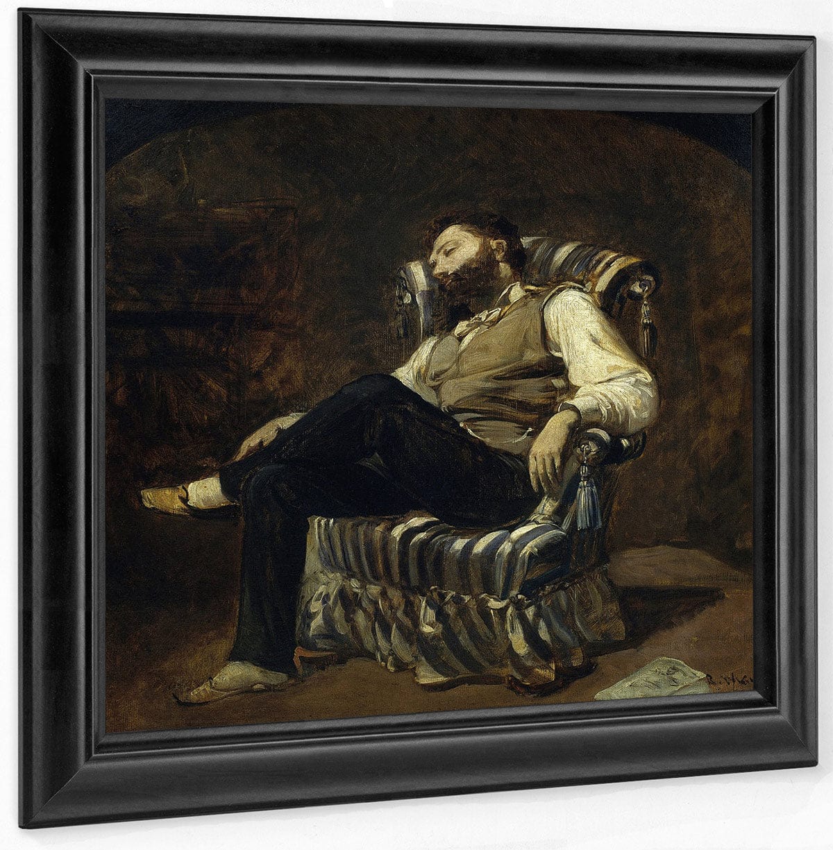 La Migdiada Cap A 1884 By Ramon Marti Alsina Fine Art Print