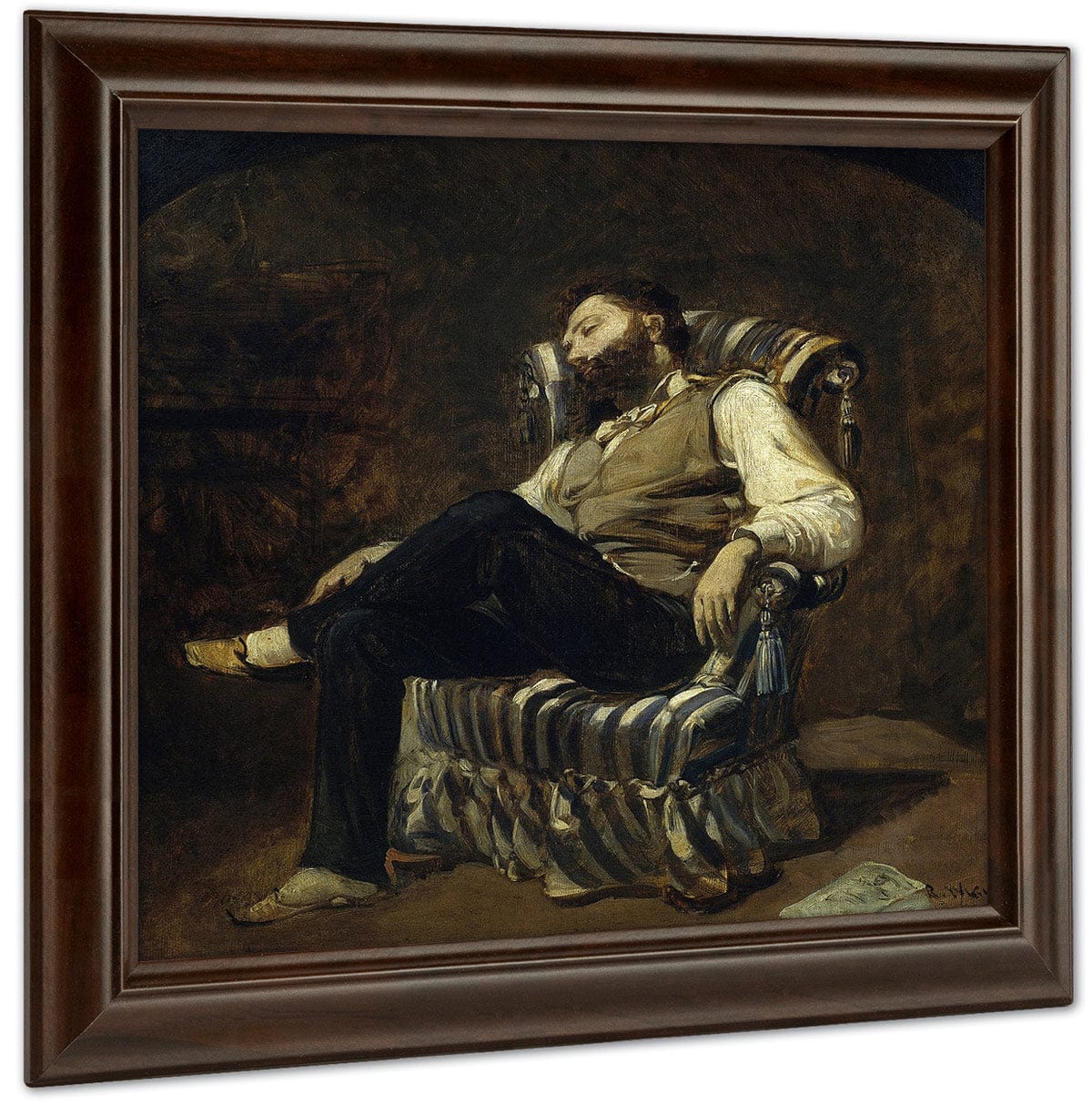 La Migdiada Cap A 1884 By Ramon Marti Alsina Fine Art Print