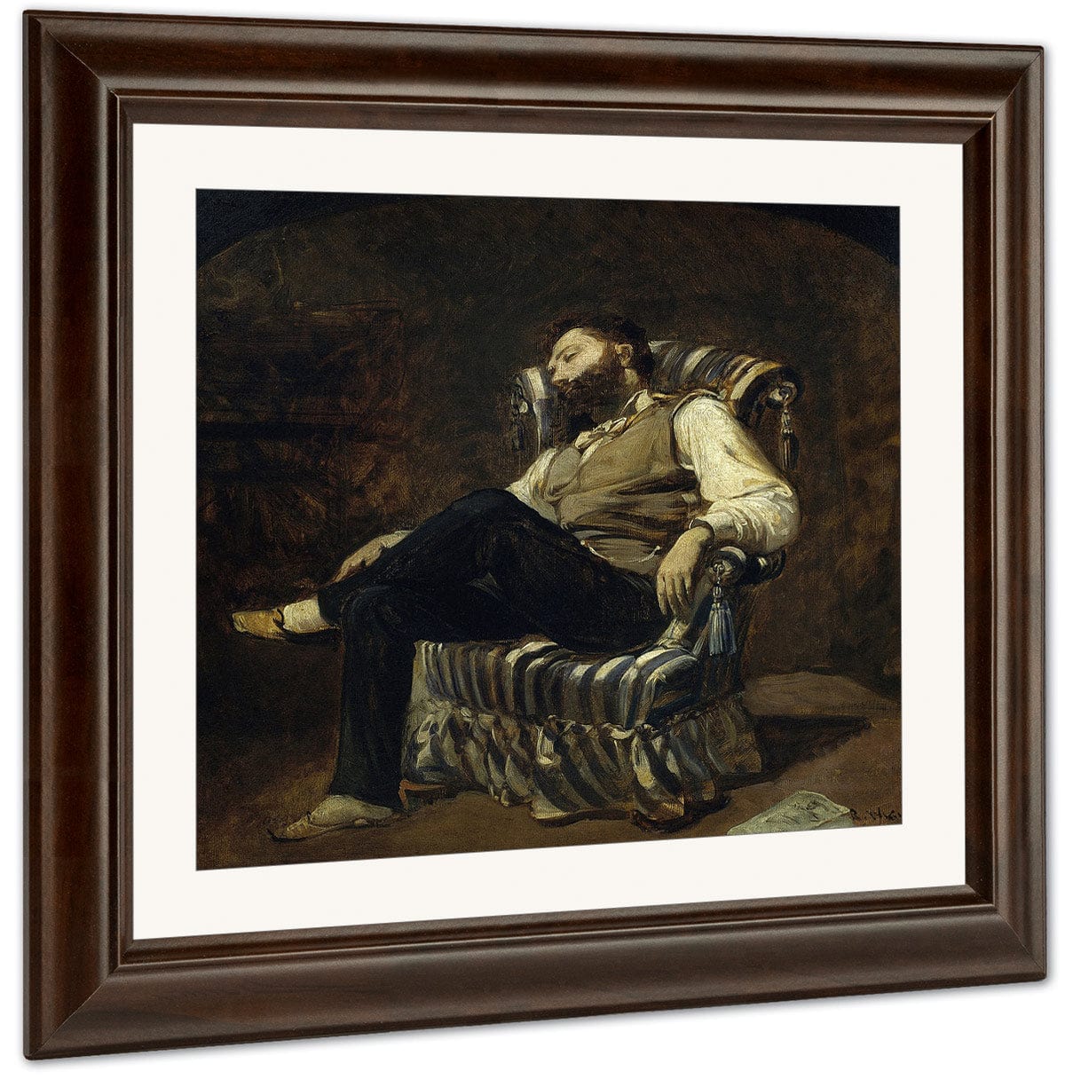 La Migdiada Cap A 1884 By Ramon Marti Alsina Fine Art Print