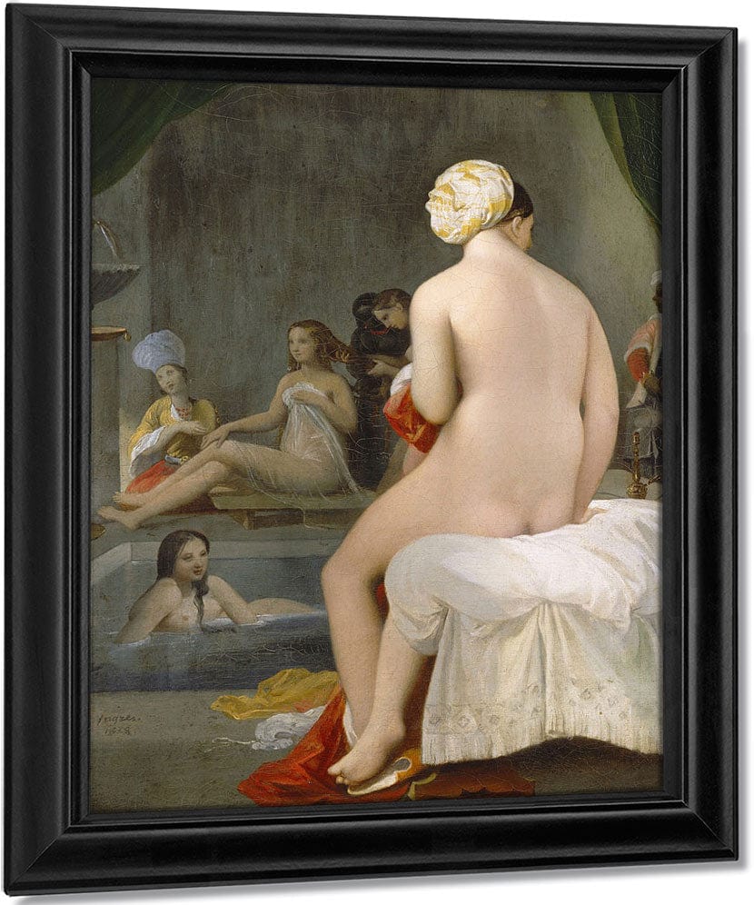 La Petite Baigneuse  Interieur De Harem By Jean Auguste Dominique Ingres Fine Art Print