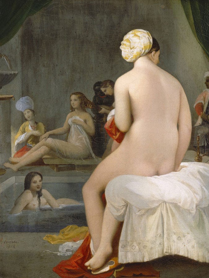 La Petite Baigneuse  Interieur De Harem By Jean Auguste Dominique Ingres Fine Art Print