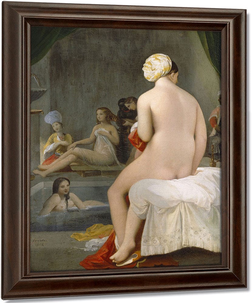 La Petite Baigneuse  Interieur De Harem By Jean Auguste Dominique Ingres Fine Art Print