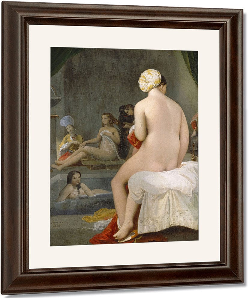 La Petite Baigneuse  Interieur De Harem By Jean Auguste Dominique Ingres Fine Art Print