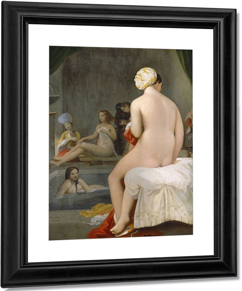 La Petite Baigneuse  Interieur De Harem By Jean Auguste Dominique Ingres Fine Art Print