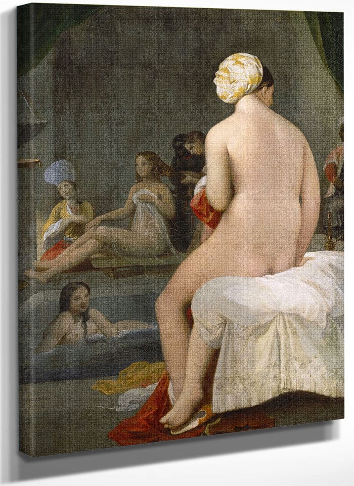 La Petite Baigneuse  Interieur De Harem By Jean Auguste Dominique Ingres Fine Art Print