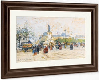 La Place De La Republique By Eugene Galien Laloue Fine Art Print