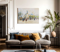 La Place De La Republique By Eugene Galien Laloue Fine Art Print