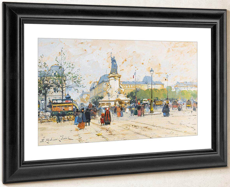 La Place De La Republique By Eugene Galien Laloue Fine Art Print