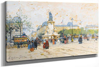 La Place De La Republique By Eugene Galien Laloue Fine Art Print