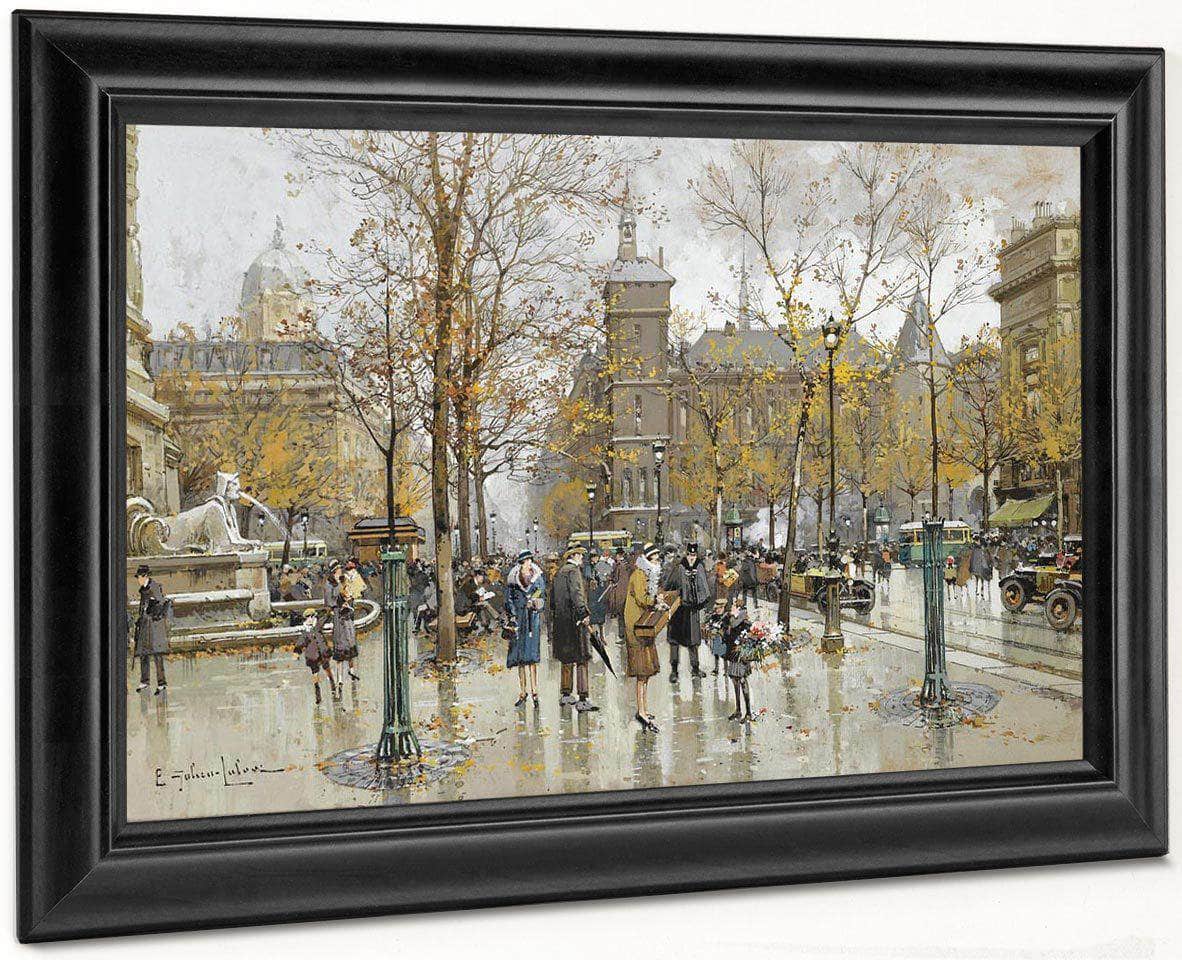La Place Du Chatelet 2 By Eugene Galien Laloue Fine Art Print