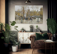 La Place Du Chatelet 2 By Eugene Galien Laloue Fine Art Print