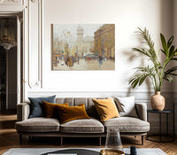 La Place Du Chatelet By Eugene Galien Laloue Fine Art Print