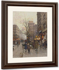 La Porte Saint Denis Paris By Eugene Galien Laloue Fine Art Print