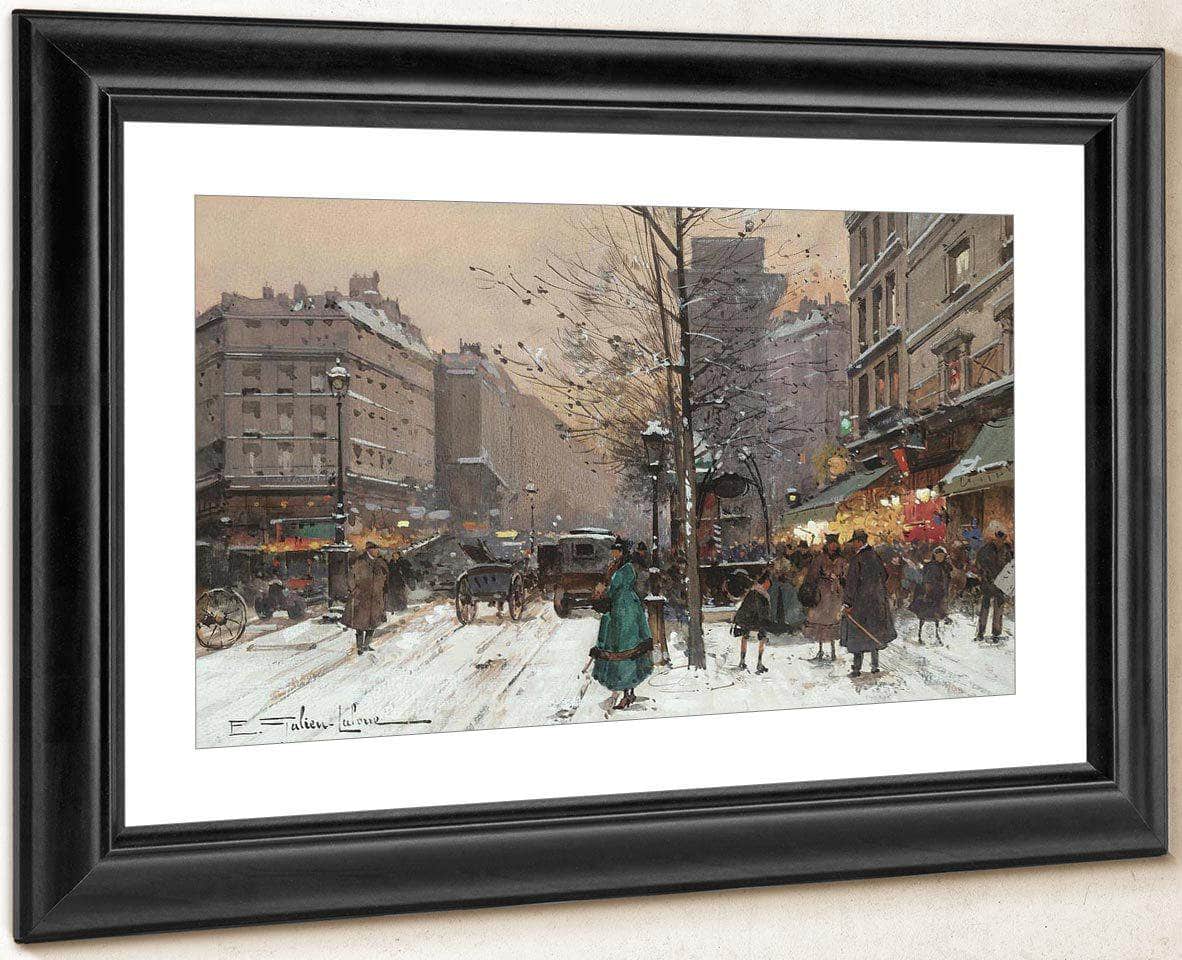 La Porte St Martin By Eugene Galien Laloue Fine Art Print