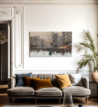 La Porte St Martin By Eugene Galien Laloue Fine Art Print