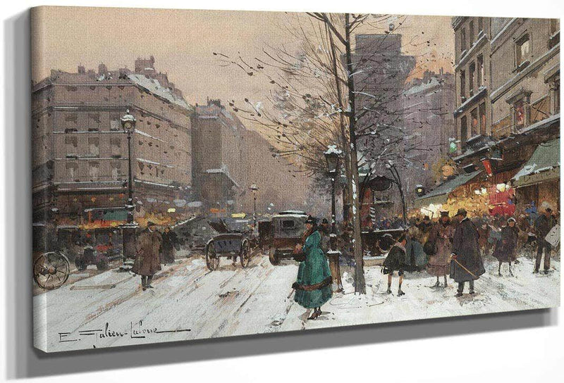 La Porte St Martin By Eugene Galien Laloue Fine Art Print
