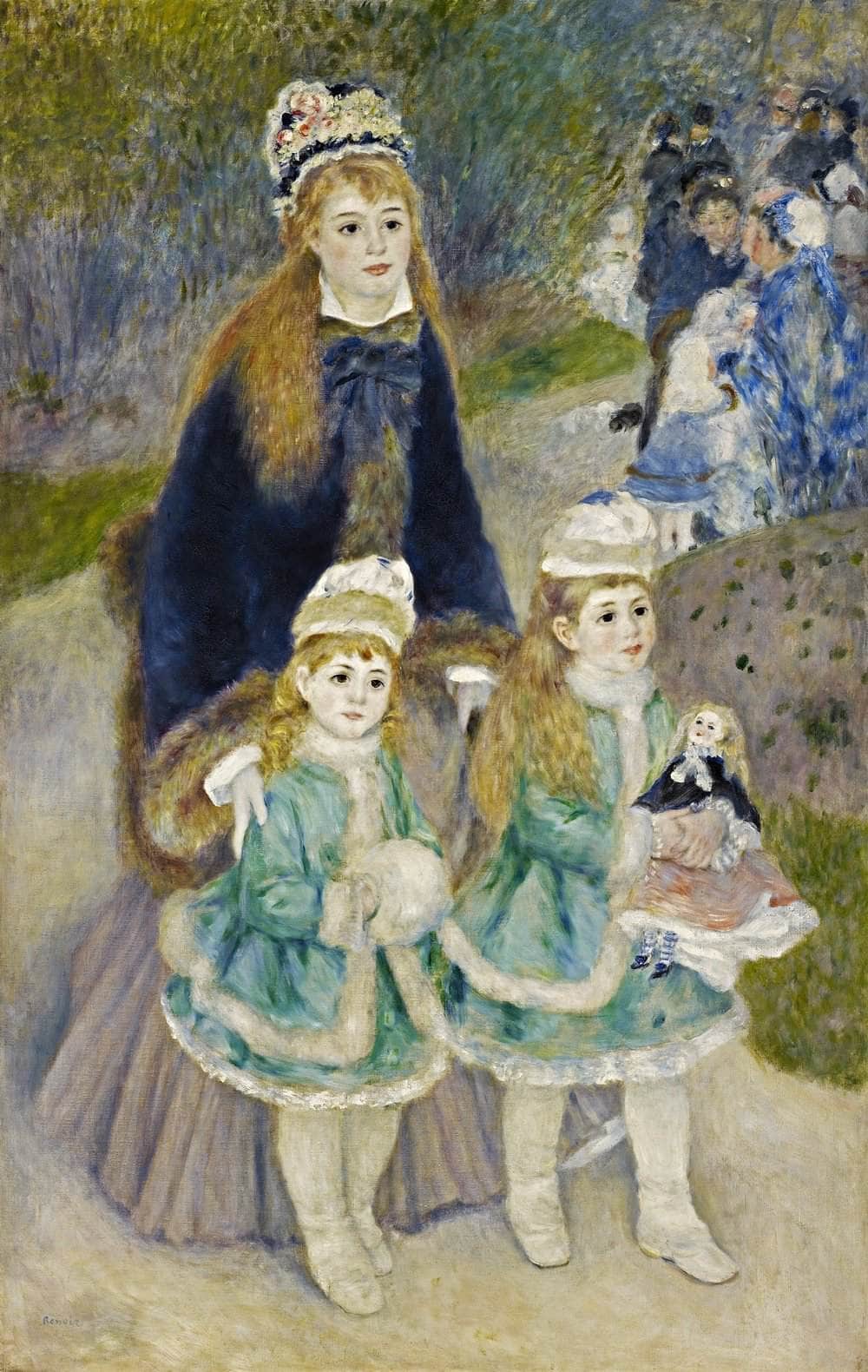 La Promenade Painting Auguste Renoir Canvas Art Fine Art Print