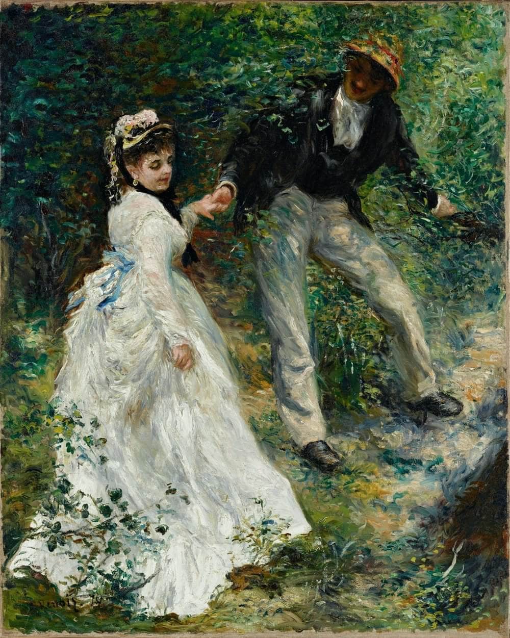 La Promenade Painting Auguste Renoir Canvas Art Fine Art Print
