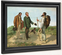 La Rencontre, Or Bonjour Monsieur Courbet By Jean Desire Gustave Courbet Fine Art Print