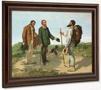 La Rencontre, Or Bonjour Monsieur Courbet By Jean Desire Gustave Courbet Fine Art Print