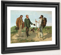 La Rencontre, Or Bonjour Monsieur Courbet By Jean Desire Gustave Courbet Fine Art Print