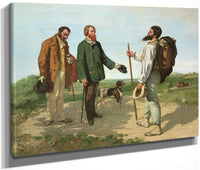 La Rencontre, Or Bonjour Monsieur Courbet By Jean Desire Gustave Courbet Fine Art Print