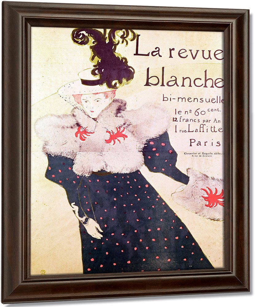 La Revue Blanche By Henri Marie Raymond De Toulouse Lautrec Monfa Fine Art Print