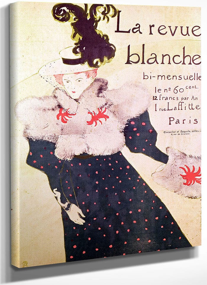 La Revue Blanche By Henri Marie Raymond De Toulouse Lautrec Monfa Fine Art Print