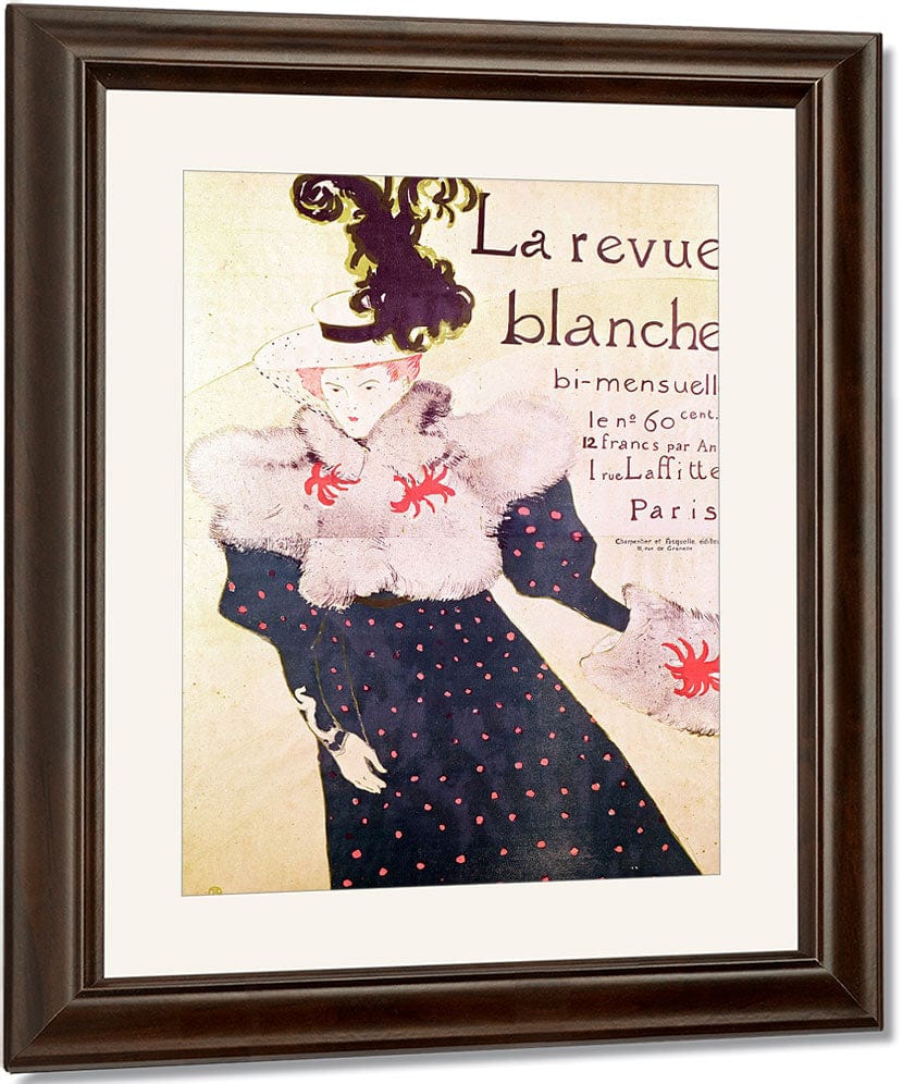 La Revue Blanche By Henri Marie Raymond De Toulouse Lautrec Monfa Fine Art Print