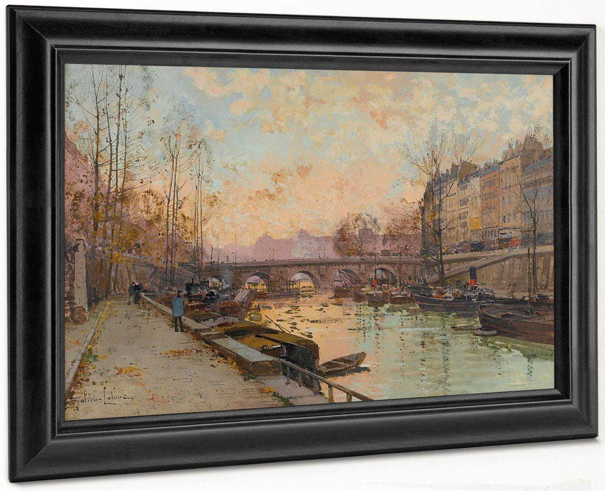 La Seine By Eugene Galien Laloue Fine Art Print