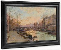 La Seine By Eugene Galien Laloue Fine Art Print