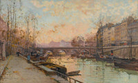 La Seine By Eugene Galien Laloue Fine Art Print