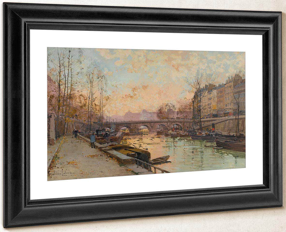 La Seine By Eugene Galien Laloue Fine Art Print