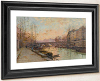 La Seine By Eugene Galien Laloue Fine Art Print