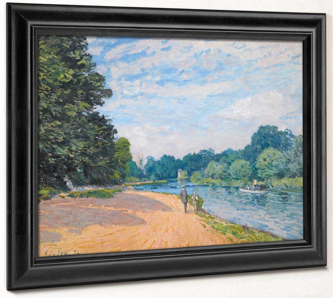 La Tamise Avec Hampton Church 1874 By Alfred Sisley Fine Art Print