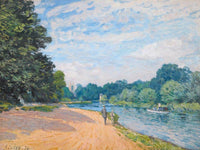 La Tamise Avec Hampton Church 1874 By Alfred Sisley Fine Art Print
