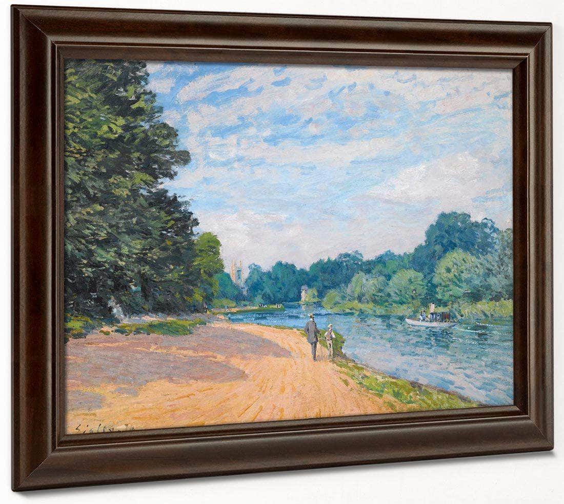 La Tamise Avec Hampton Church 1874 By Alfred Sisley Fine Art Print
