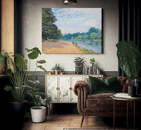 La Tamise Avec Hampton Church 1874 By Alfred Sisley Fine Art Print