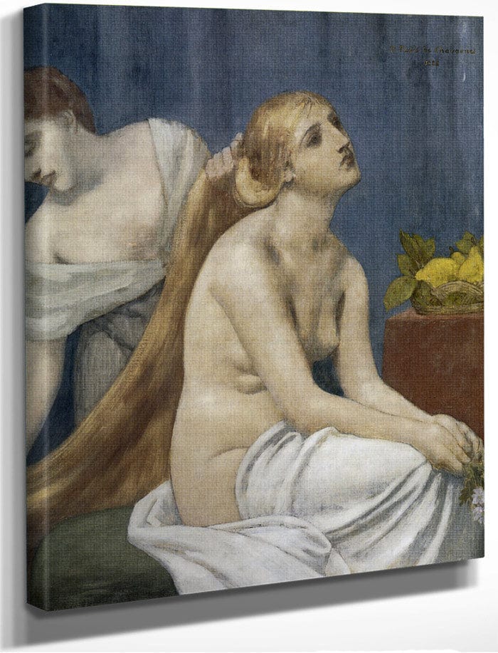 La Toilette 1883 By Pierre Puvis De Chavannes Fine Art Print