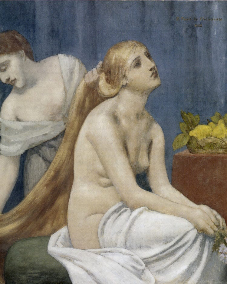 La Toilette 1883 By Pierre Puvis De Chavannes Fine Art Print