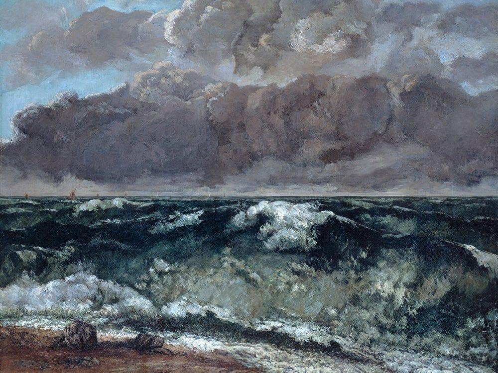 La Vague By Gustave Courbet Fine Art Print