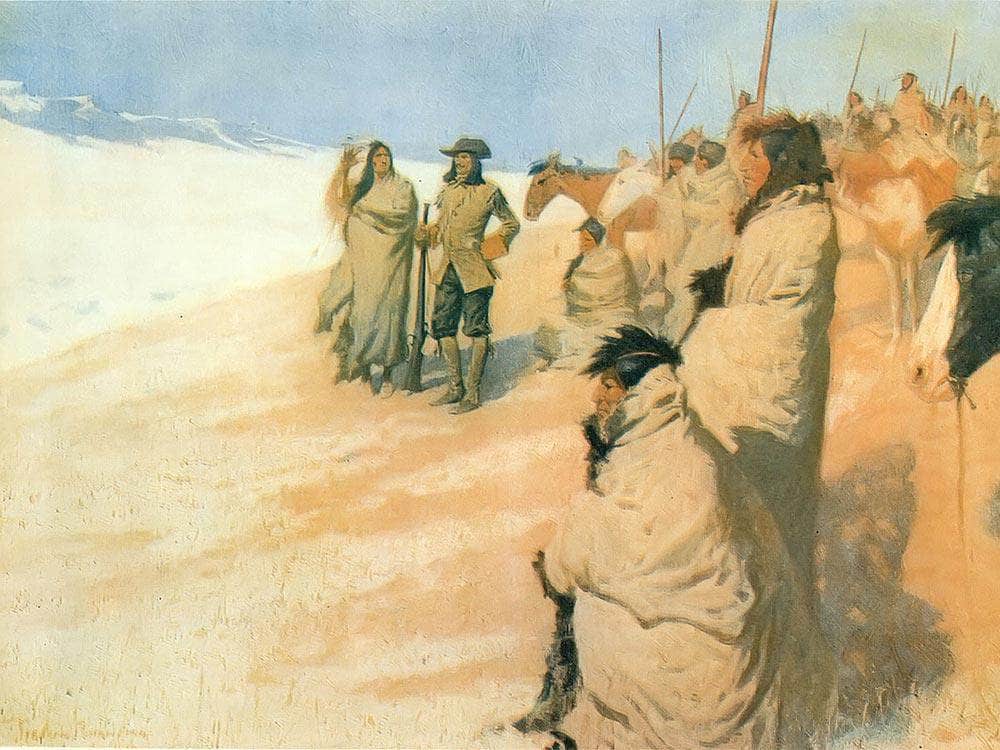 La Verendrye By Frederic Remington Fine Art Print