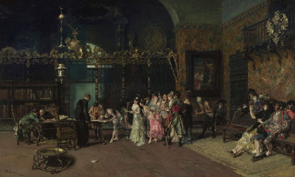 La Vicaria. Paris By Mariano Jose Maria Bernardo Fortuny Y Carbo Fine Art Print