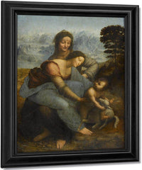 La Vierge L'enfant Jesus Et Sainte Anne By Leonardo Da Vinci Fine Art Print