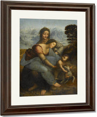 La Vierge L'enfant Jesus Et Sainte Anne By Leonardo Da Vinci Fine Art Print